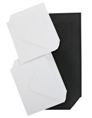 black- cards and envelopes