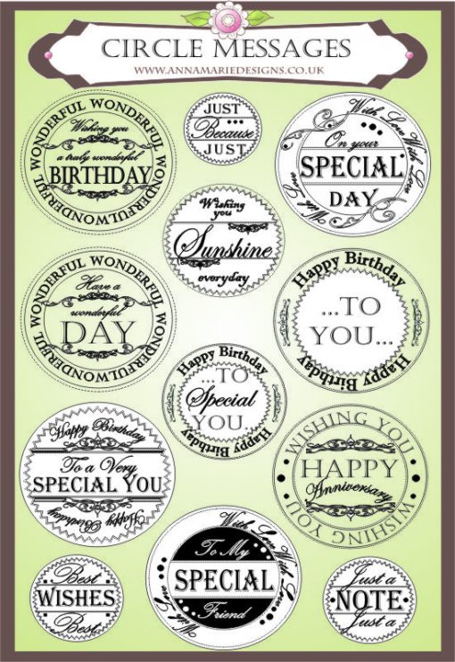 Circle Messages Stamps