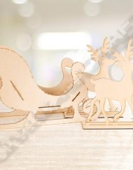 jumbo sleigh and jumbo reindeer